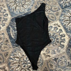 FAUX SNAKESKIN BODYSUIT